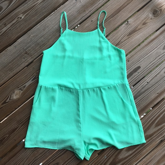 mint green romper